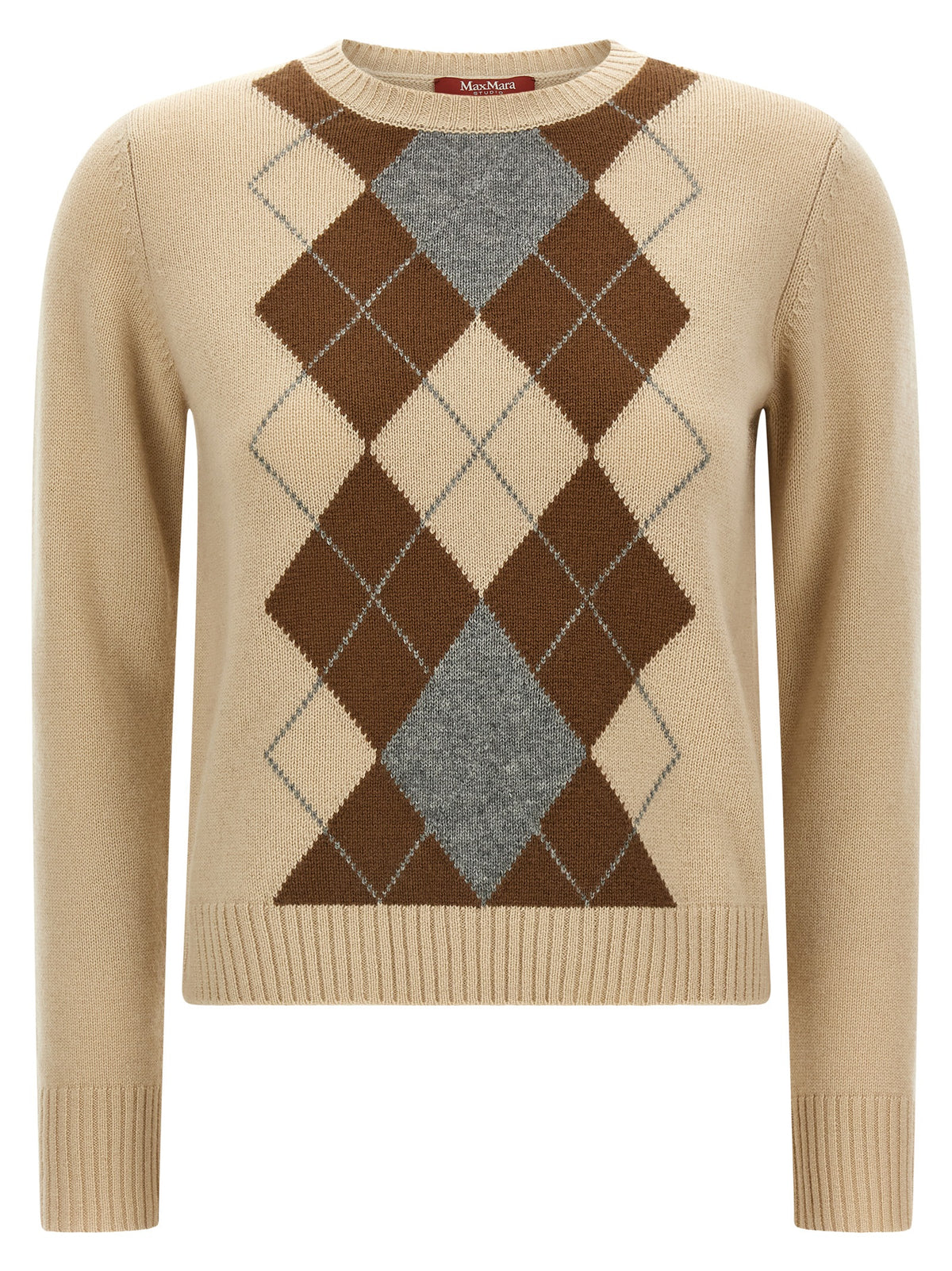 Max Mara Beige Wool Cardigan