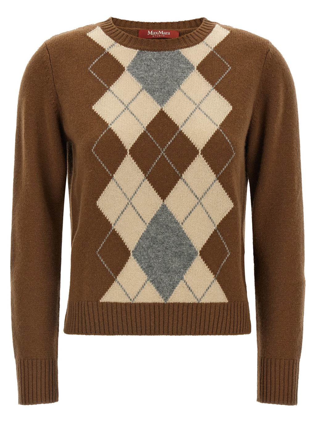 Max Mara Brown Wool Cardigan