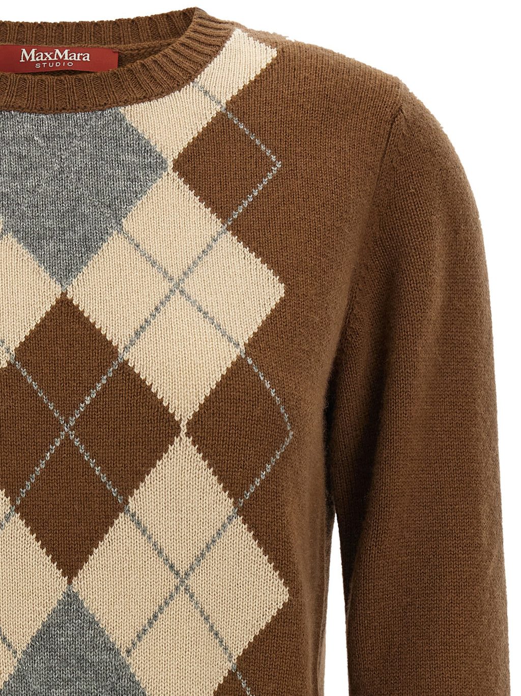 Max Mara Brown Wool Cardigan