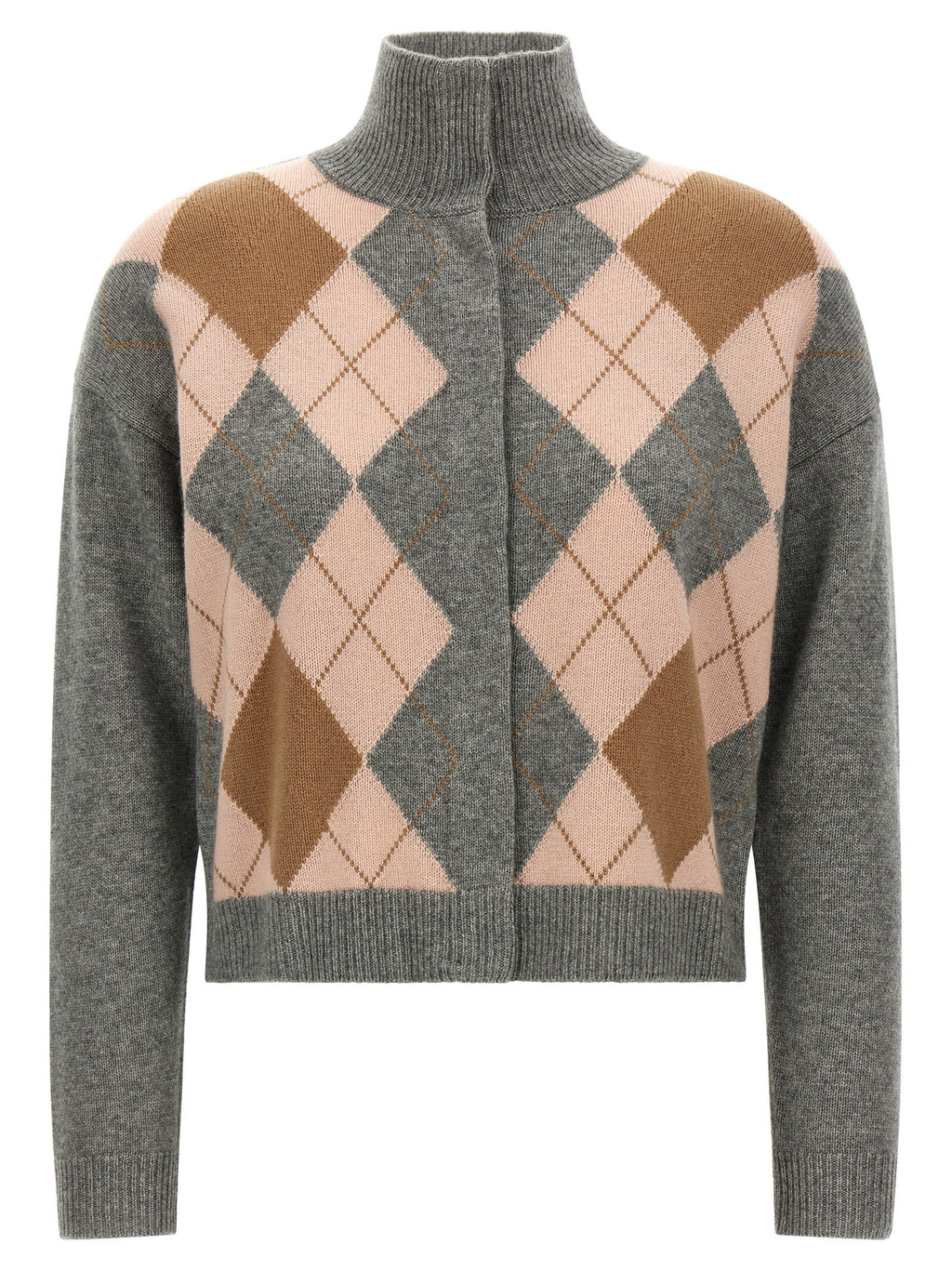 Max Mara Gray Wool Cardigan