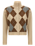 Max Mara Beige Wool Cardigan