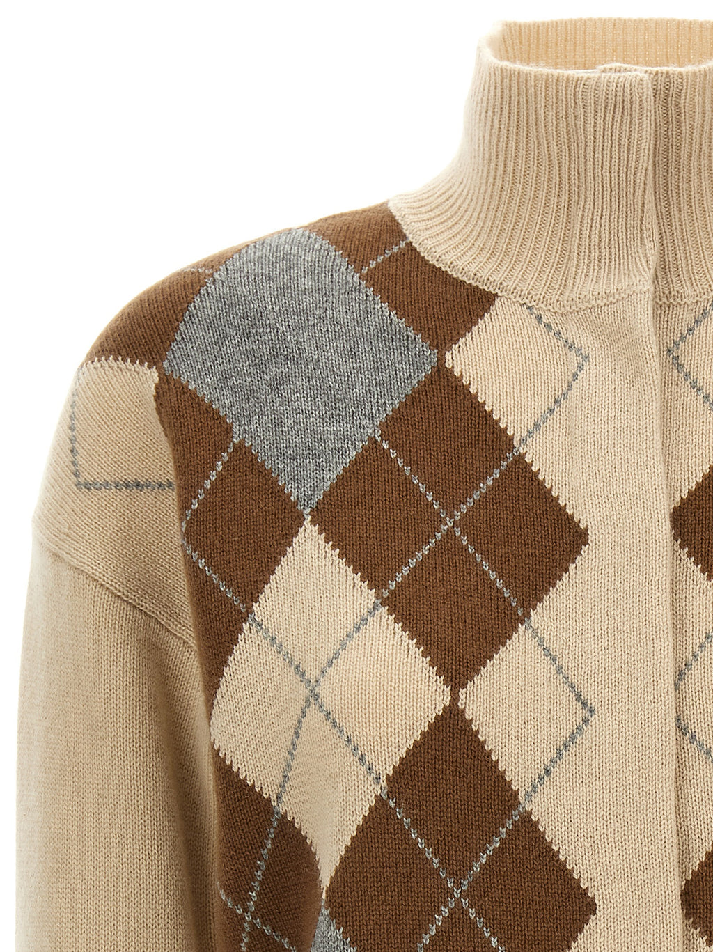 Max Mara Beige Wool Cardigan