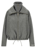 Sportmax Gray Wool Bomber