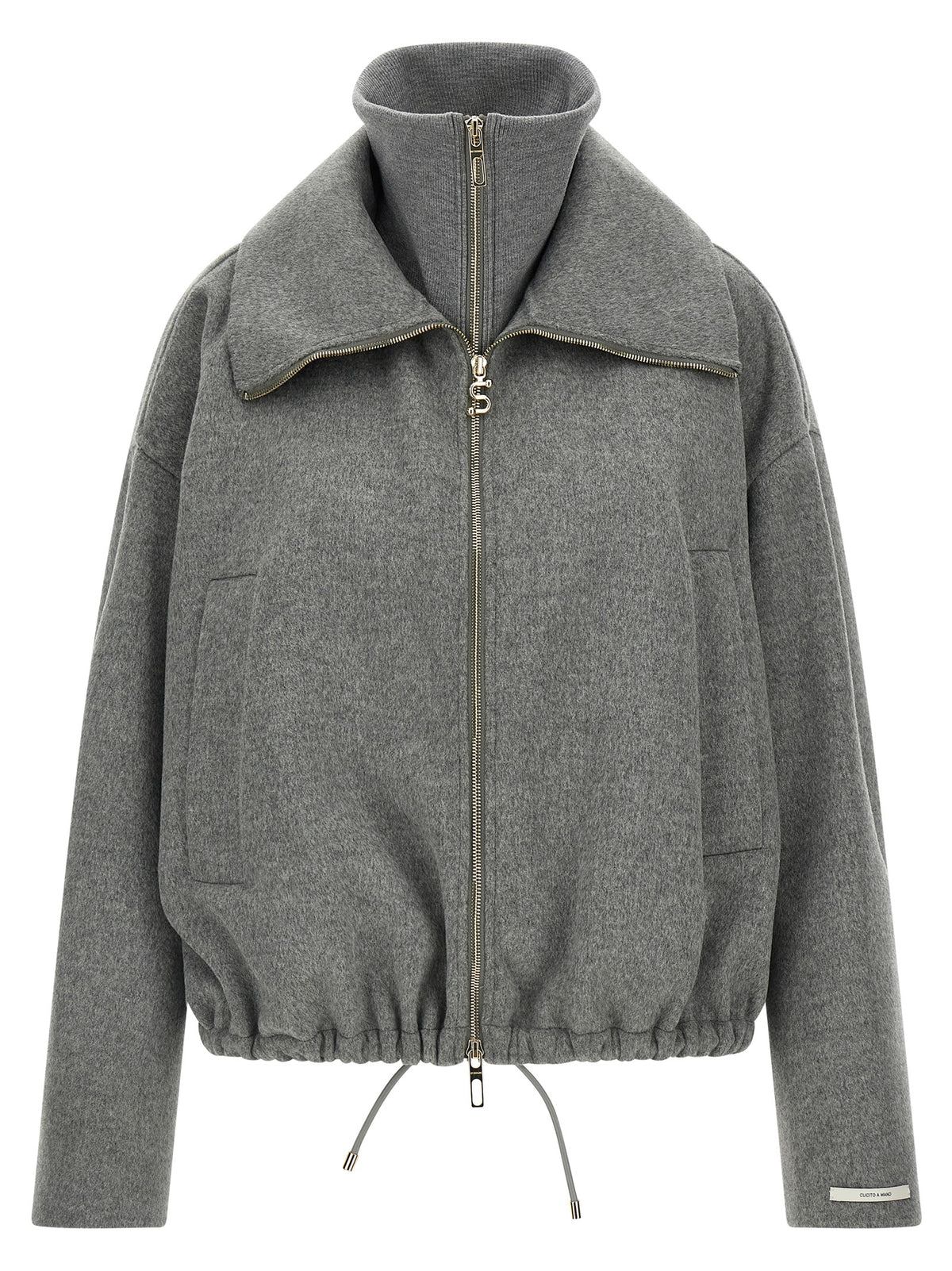 Sportmax Gray Wool Bomber