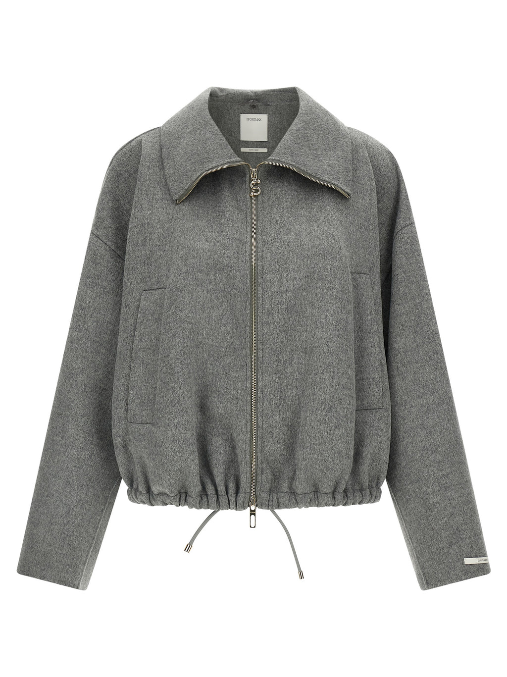 Sportmax Gray Wool Bomber