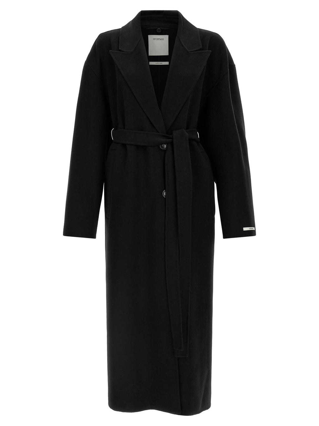 Sportmax Black Wool Coat