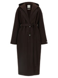 Sportmax Brown Wool Coat