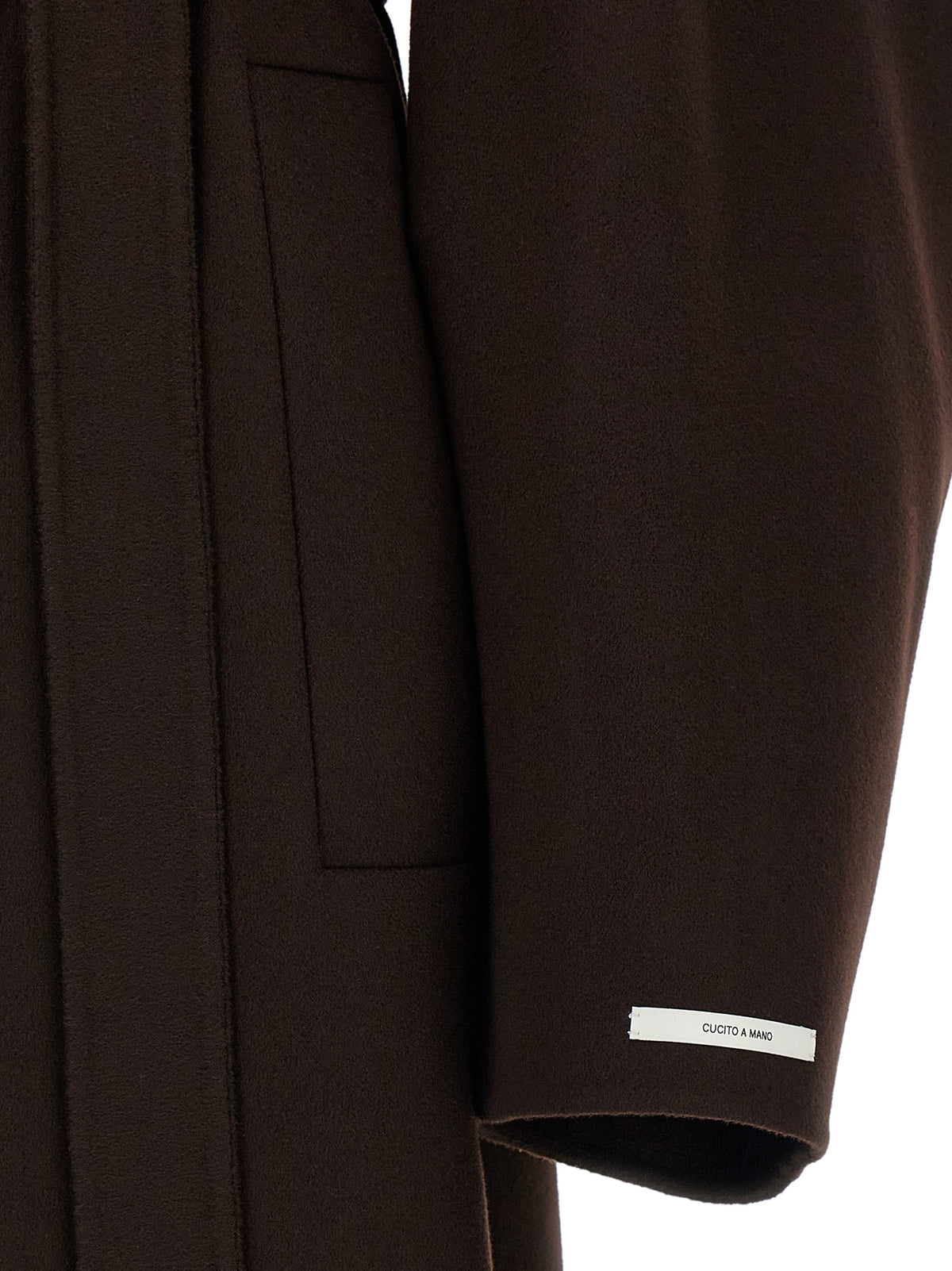 Sportmax Brown Wool Coat