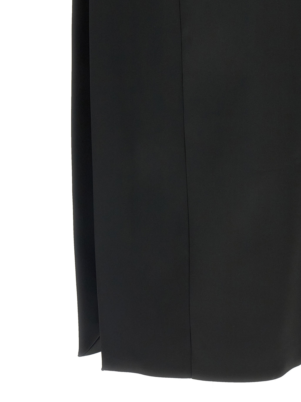 Sportmax Black Acetate Midi Dress