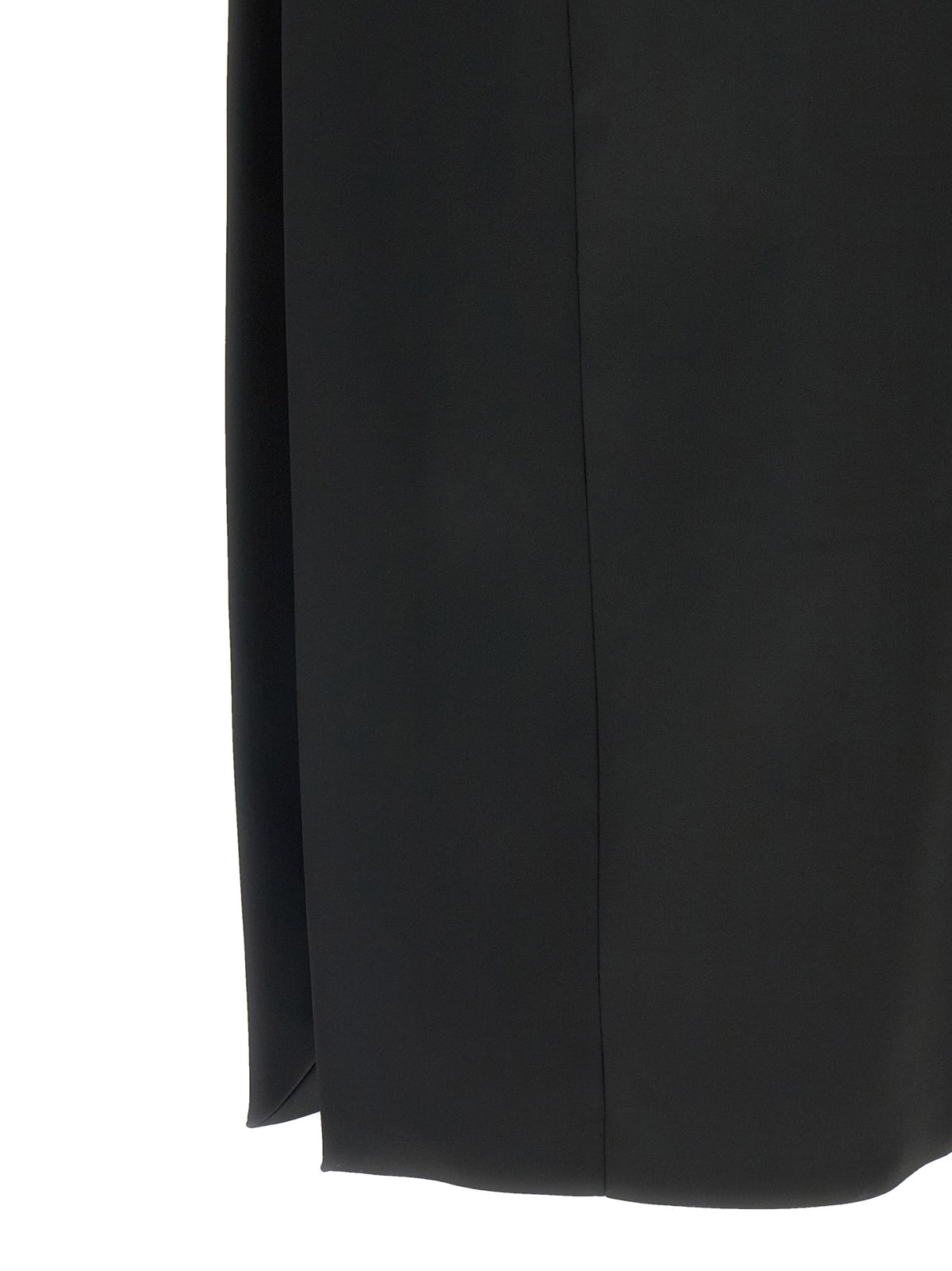 Sportmax Black Acetate Midi Dress