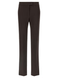 Sportmax Brown Virgin Wool Dress Pants