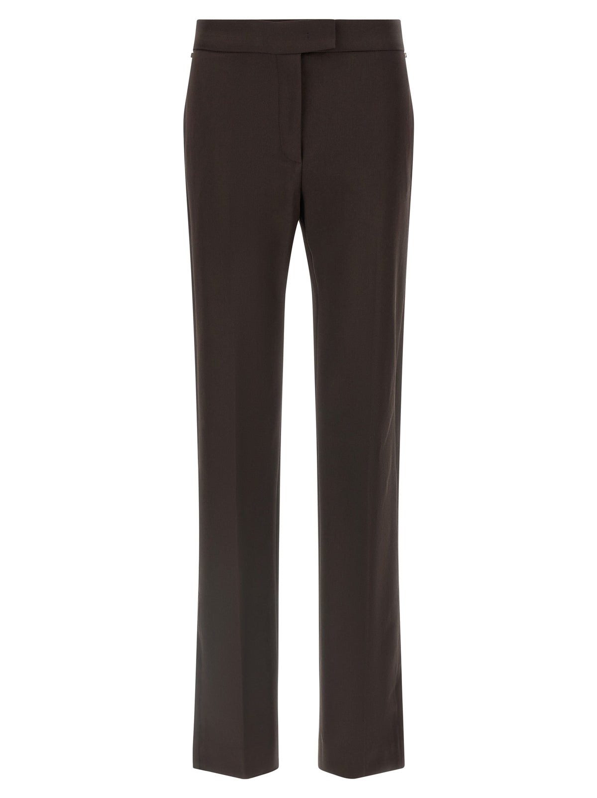 Sportmax Brown Virgin Wool Dress Pants