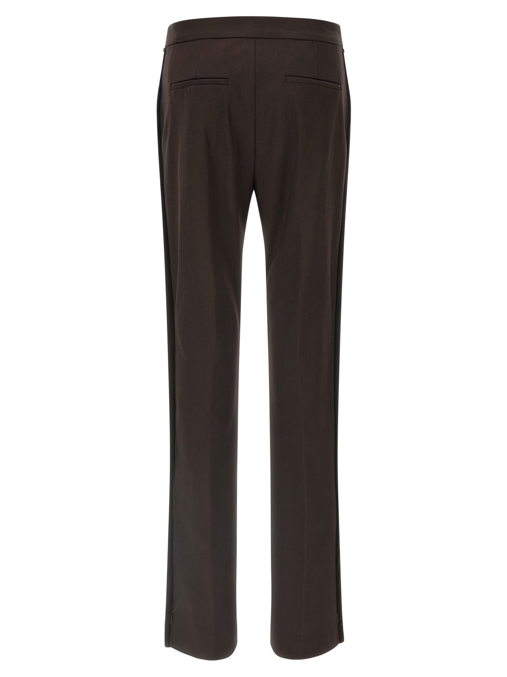 Sportmax Brown Virgin Wool Dress Pants