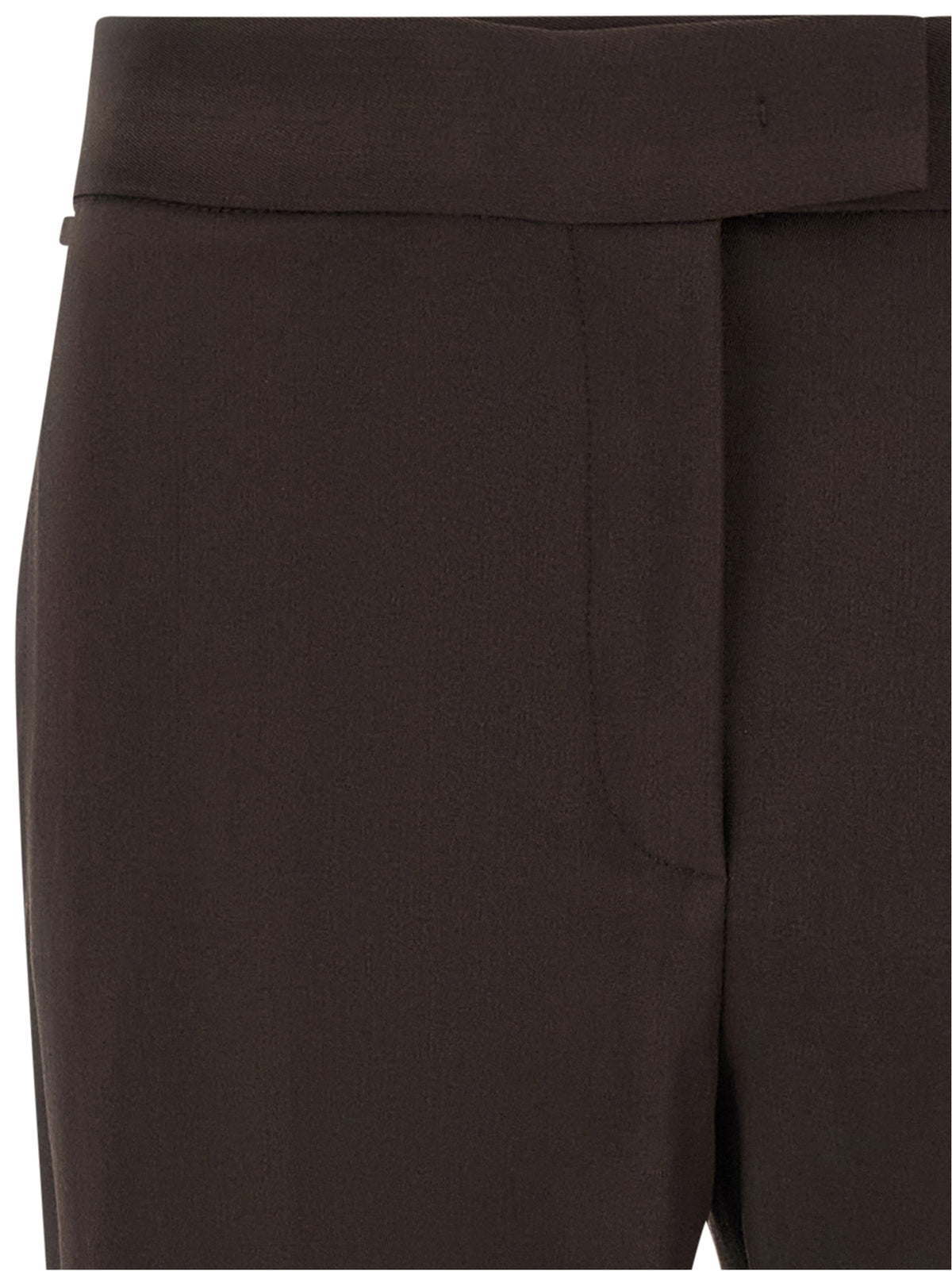 Sportmax Brown Virgin Wool Dress Pants