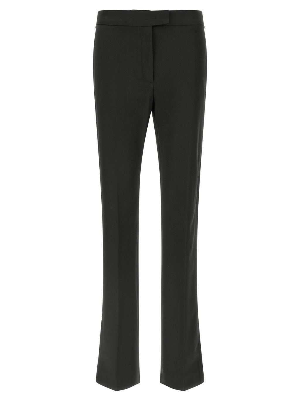 Sportmax Black Virgin Wool Flared Pants
