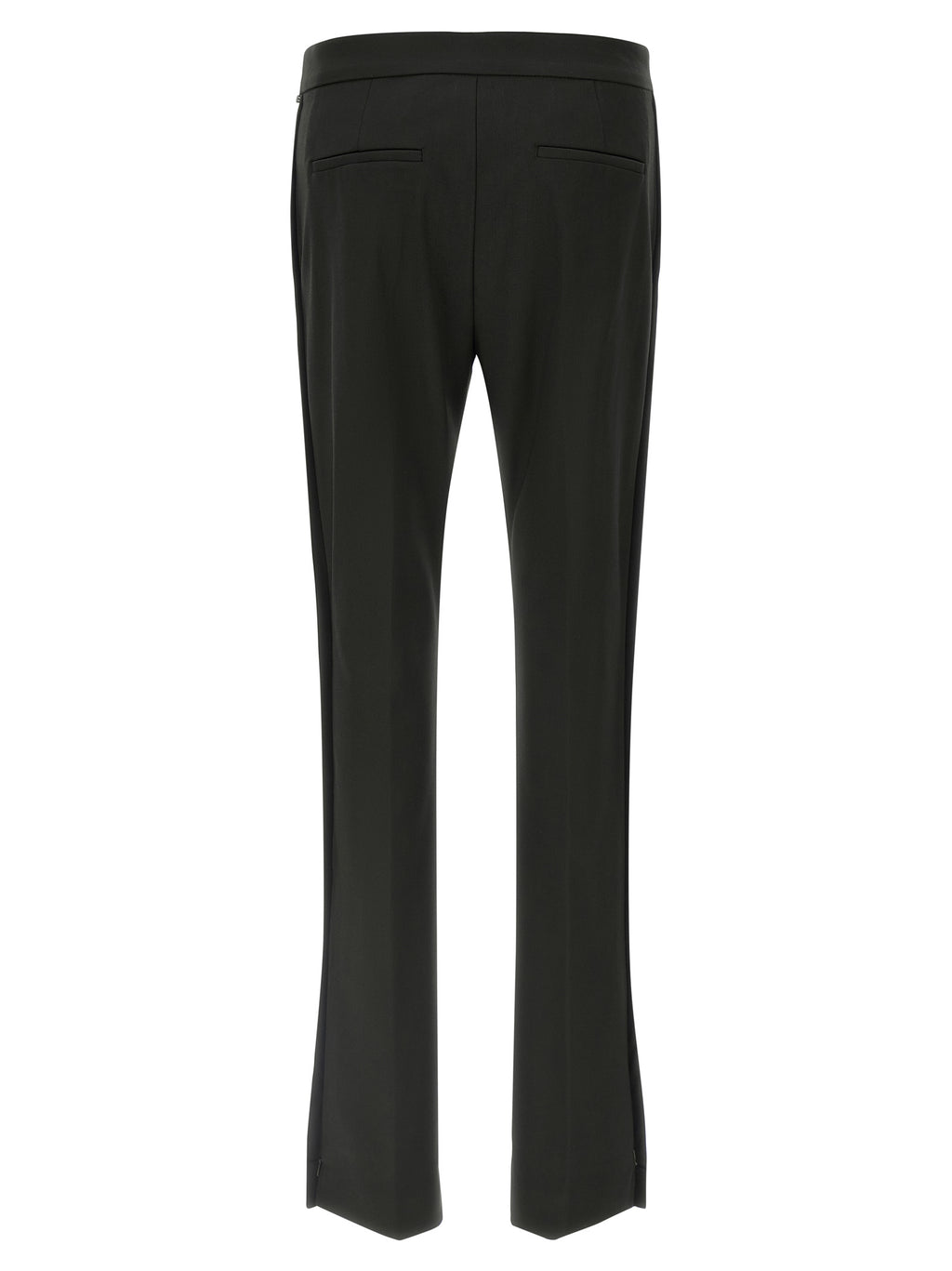 Sportmax Black Virgin Wool Flared Pants