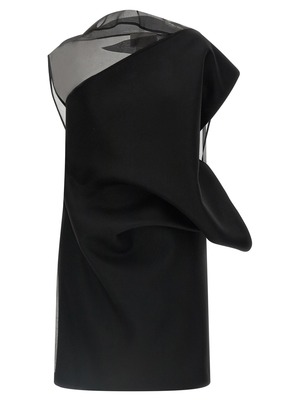Sportmax Black Wool Short Dress