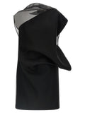Sportmax Black Wool Short Dress