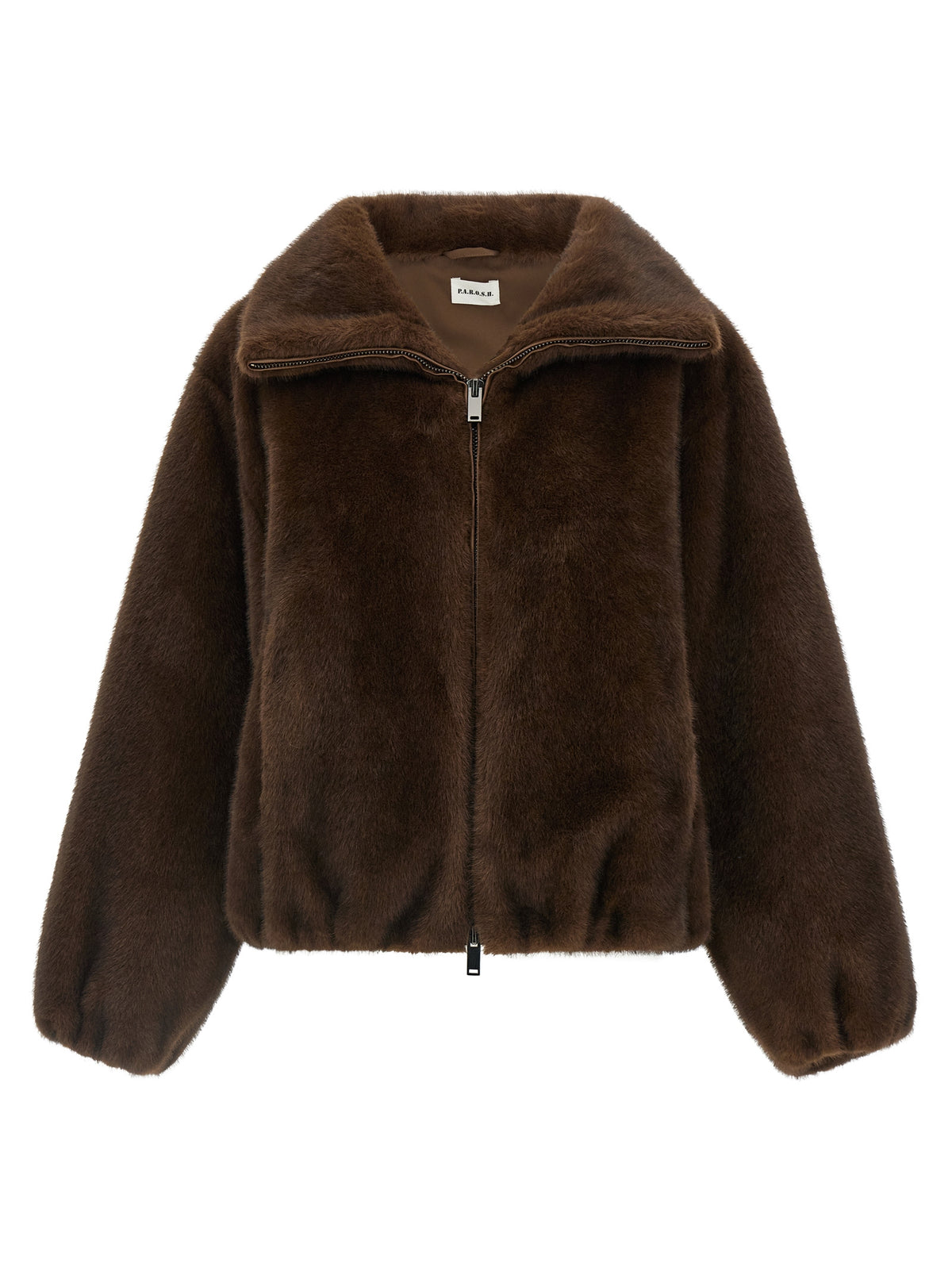 P.A.R.O.S.H. Brown Polyester Bomber