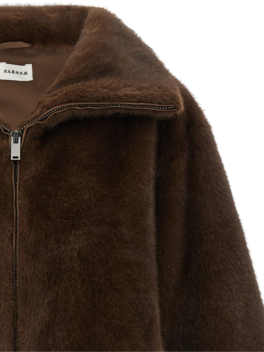 P.A.R.O.S.H. Brown Polyester Bomber
