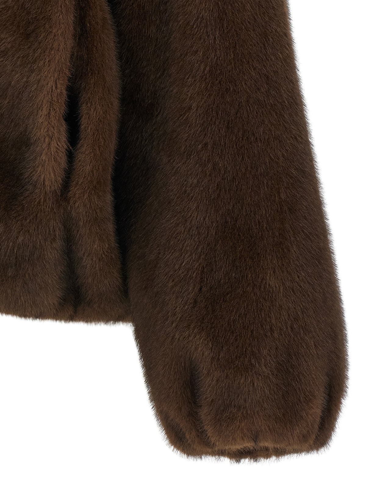 P.A.R.O.S.H. Brown Polyester Bomber