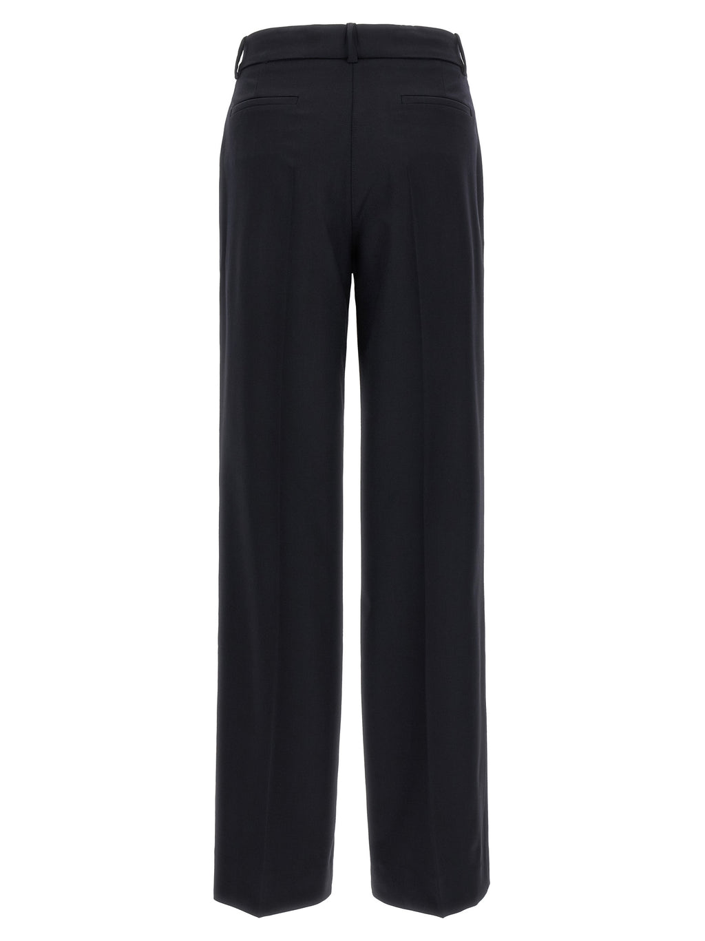 P.A.R.O.S.H. Black Virgin Wool Flared Pants