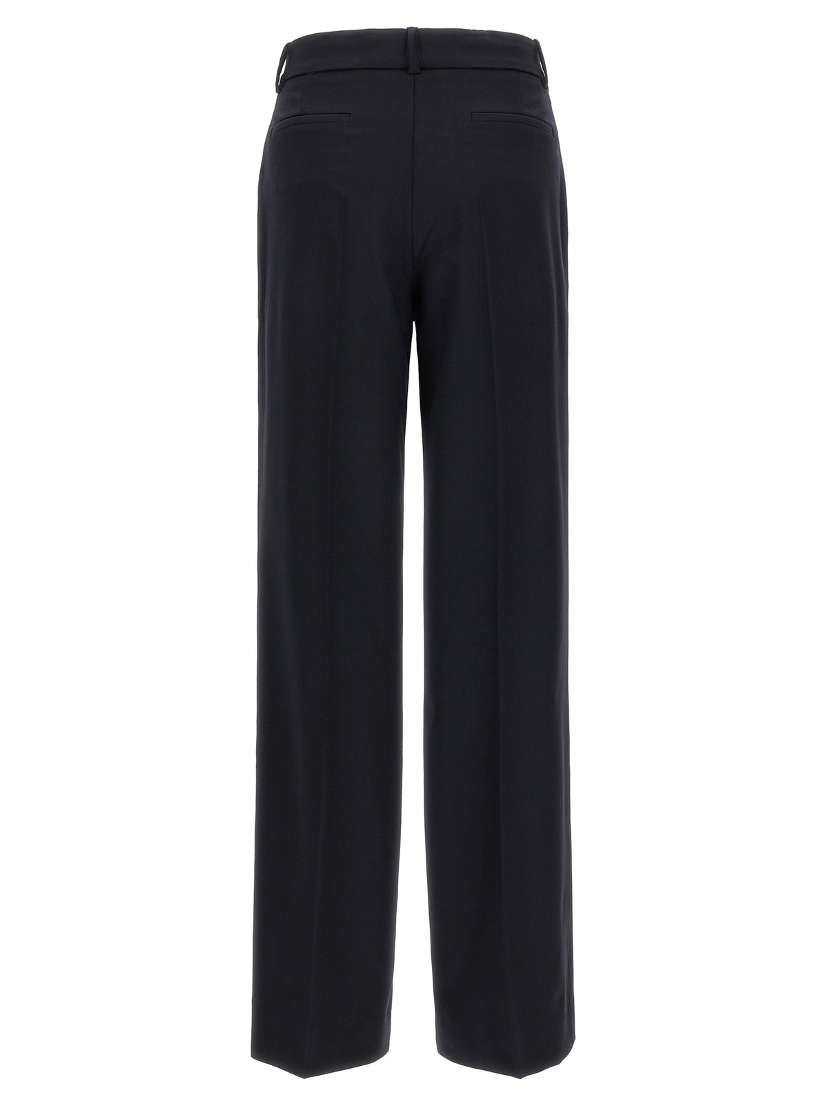 P.A.R.O.S.H. Black Virgin Wool Flared Pants