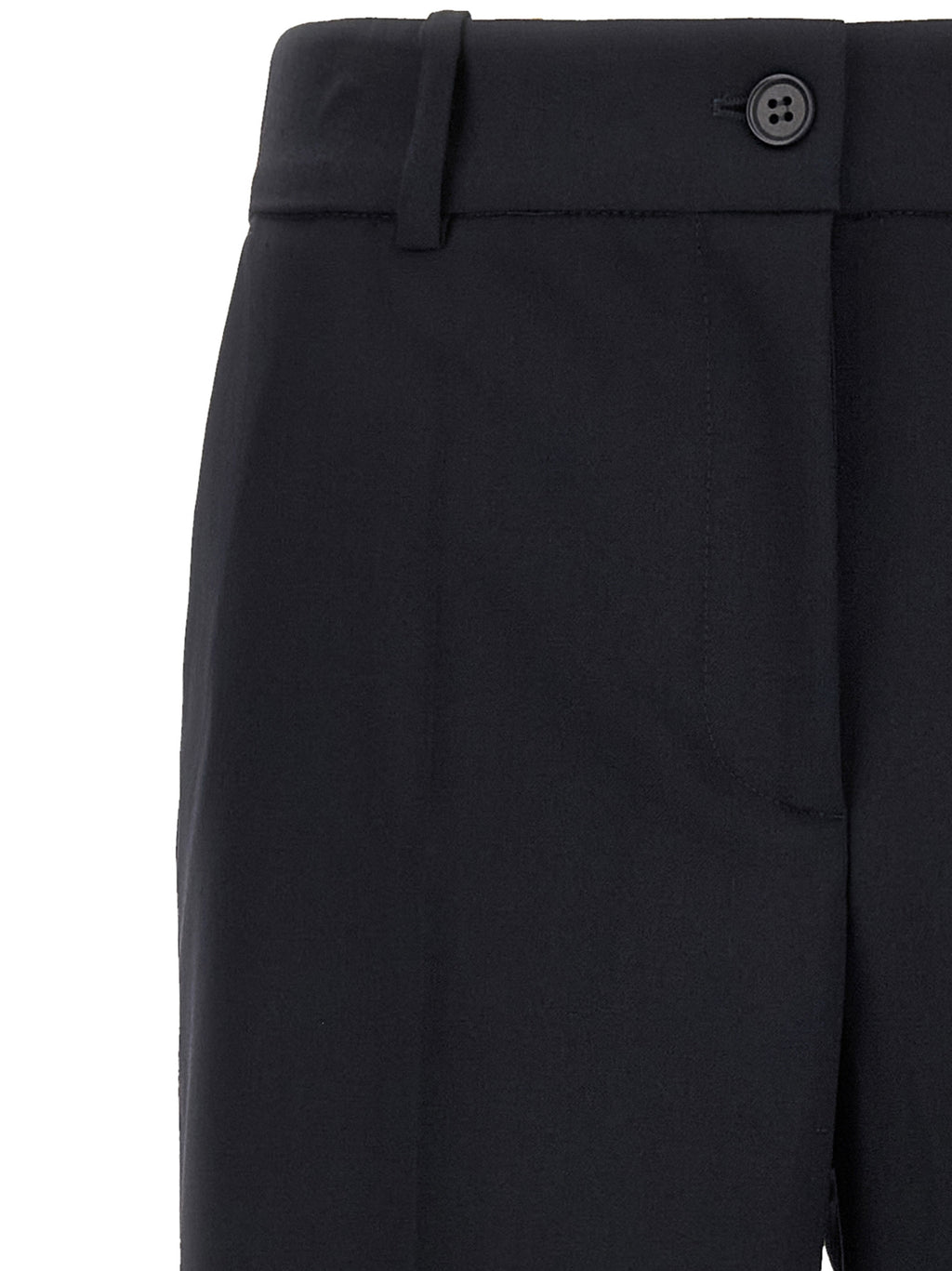 P.A.R.O.S.H. Black Virgin Wool Flared Pants