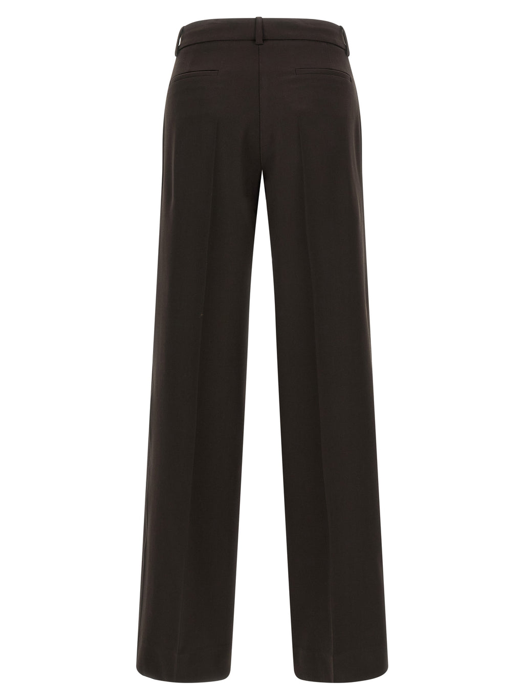 P.A.R.O.S.H. Brown Virgin Wool Flared Pants