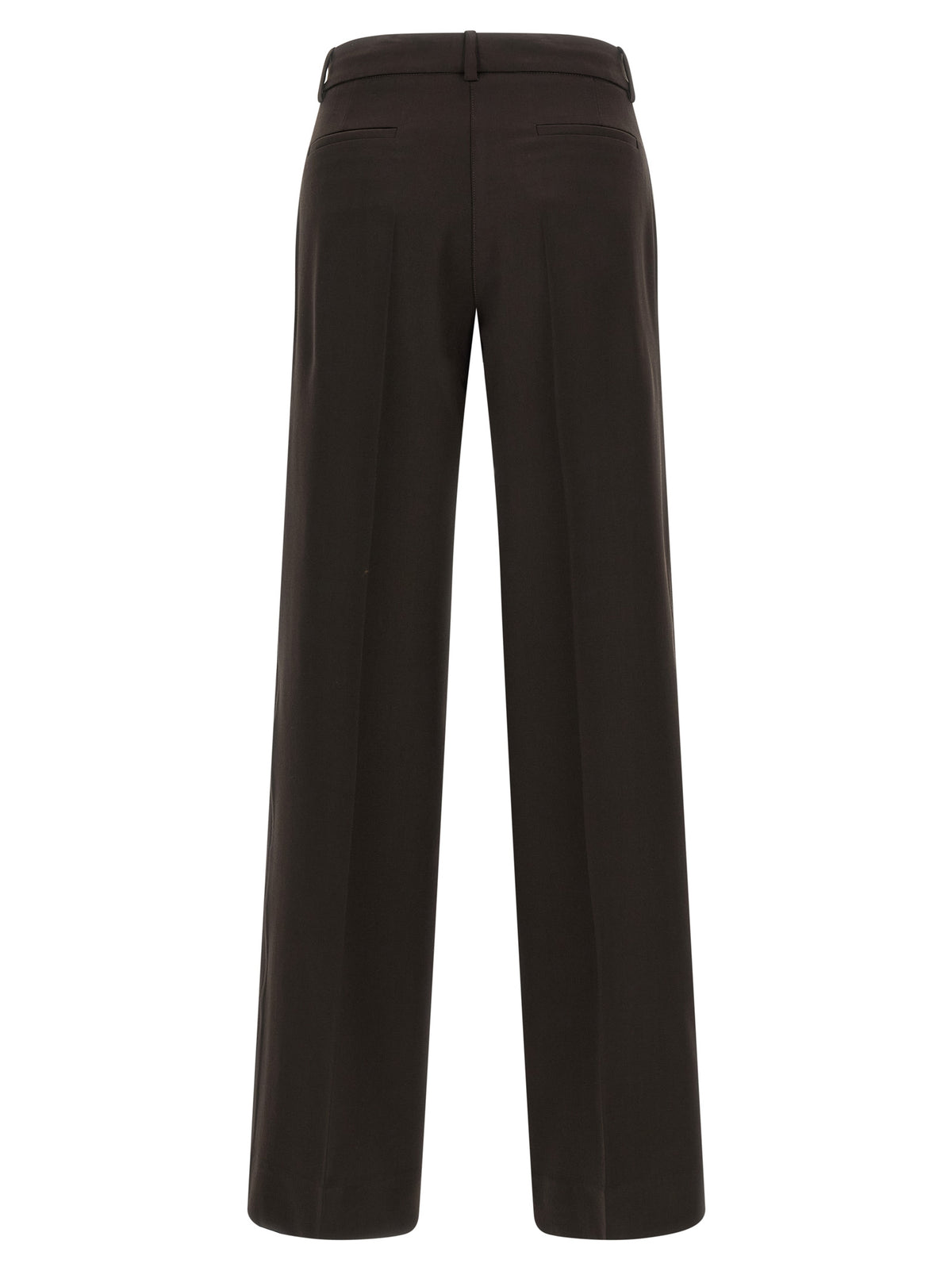 P.A.R.O.S.H. Brown Virgin Wool Flared Pants
