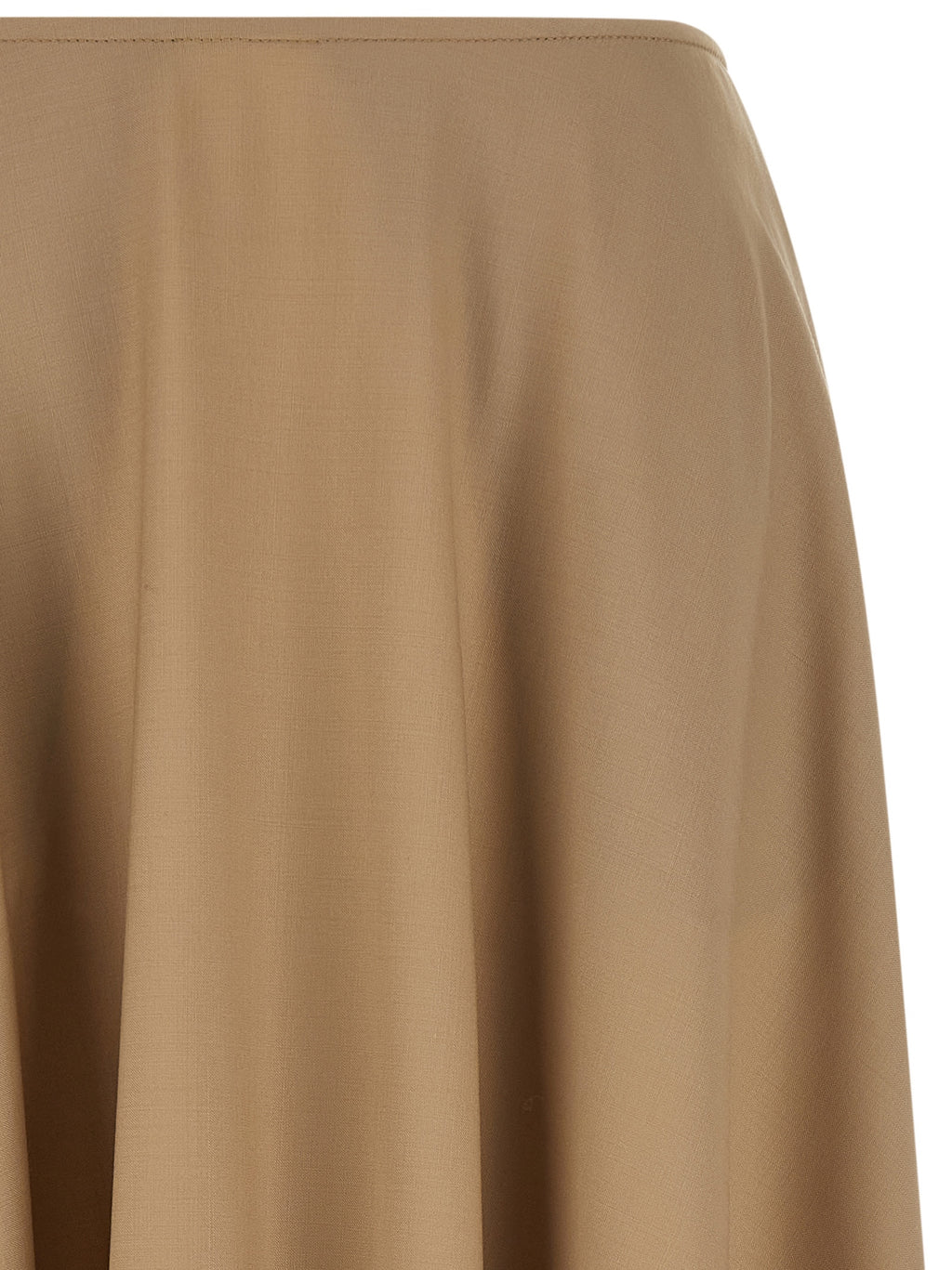 Moschino Beige Virgin Wool Midi Skirt