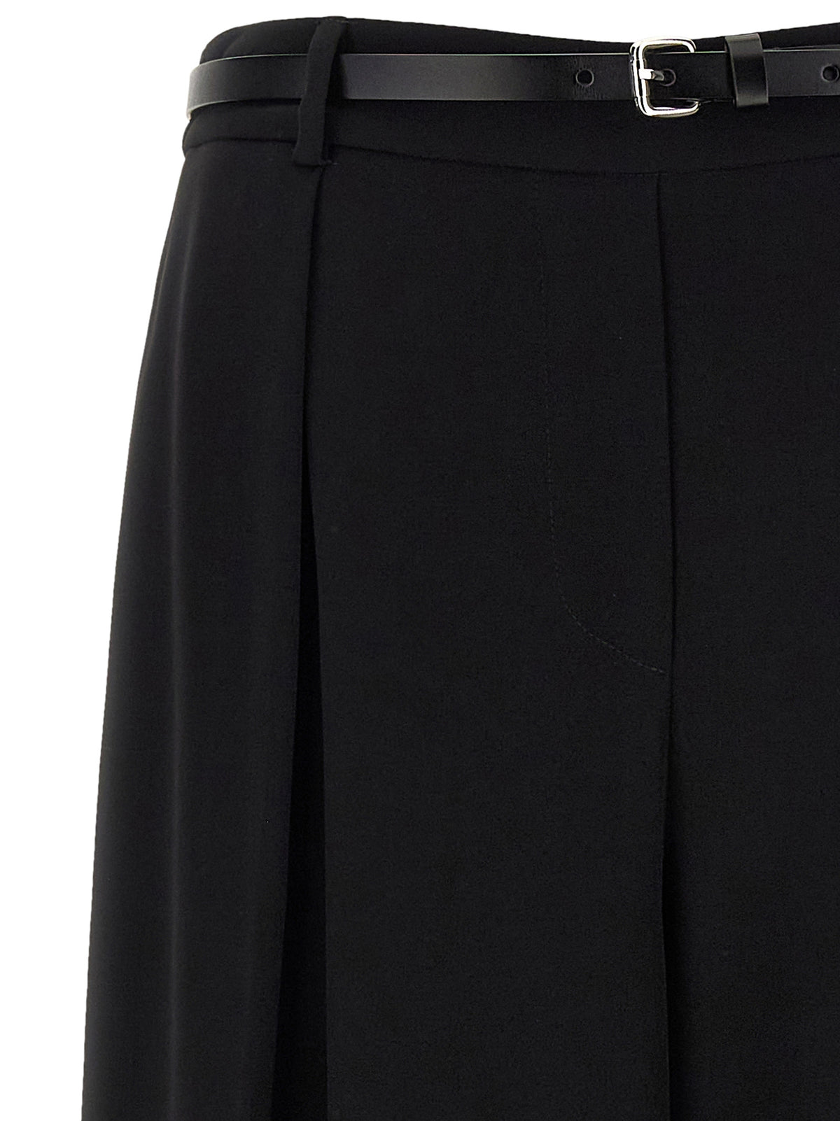 P.A.R.O.S.H. Black Polyester Casual Pants