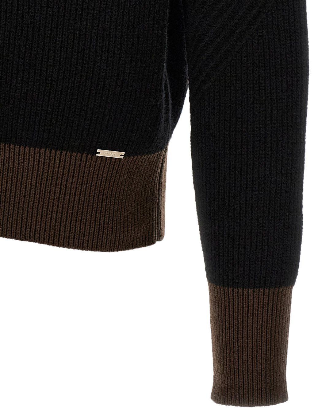 Kiton Black Cashmere Cardigan