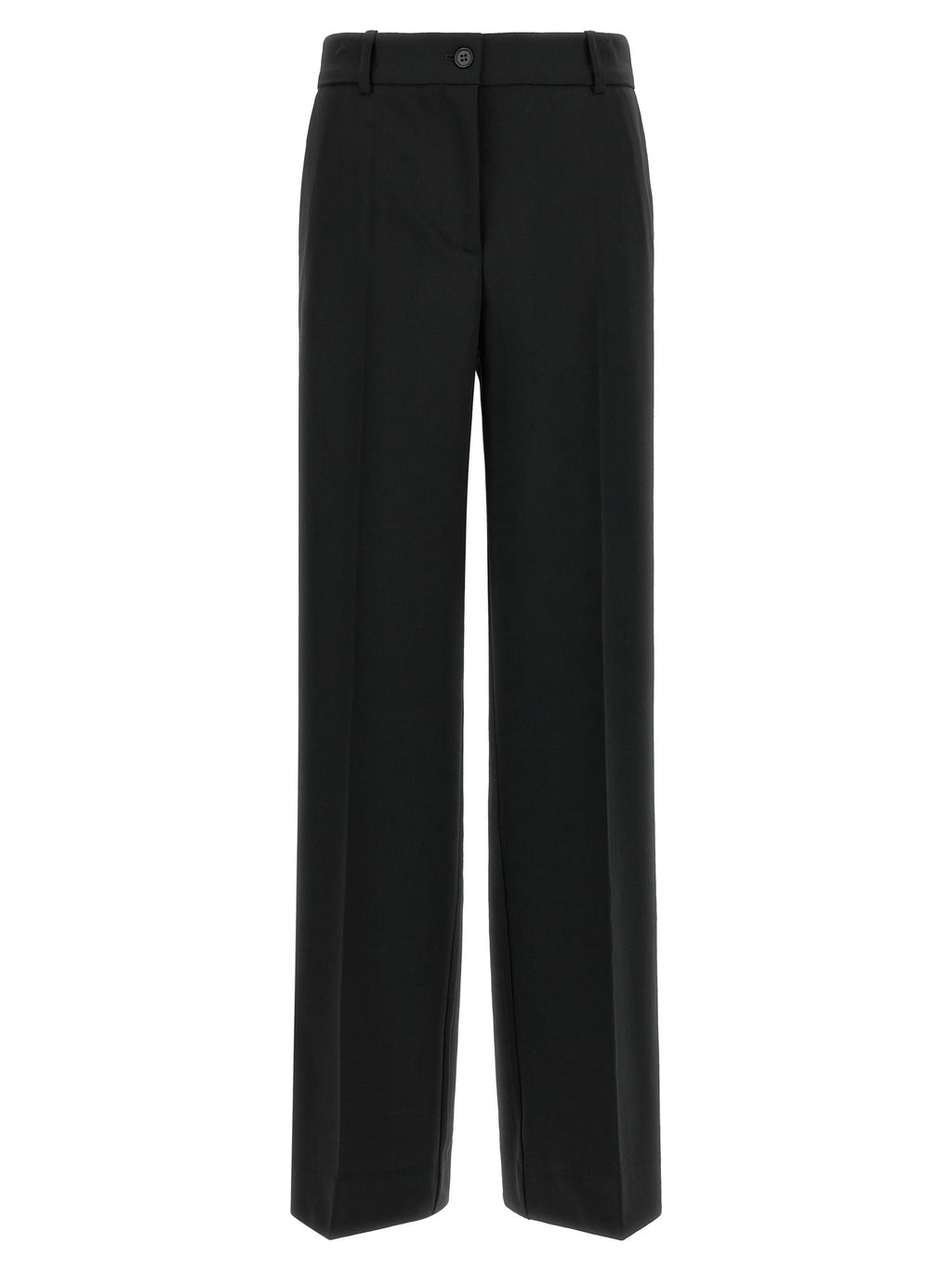 P.A.R.O.S.H. Black Virgin Wool Flared Pants