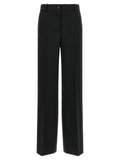 P.A.R.O.S.H. Black Virgin Wool Flared Pants