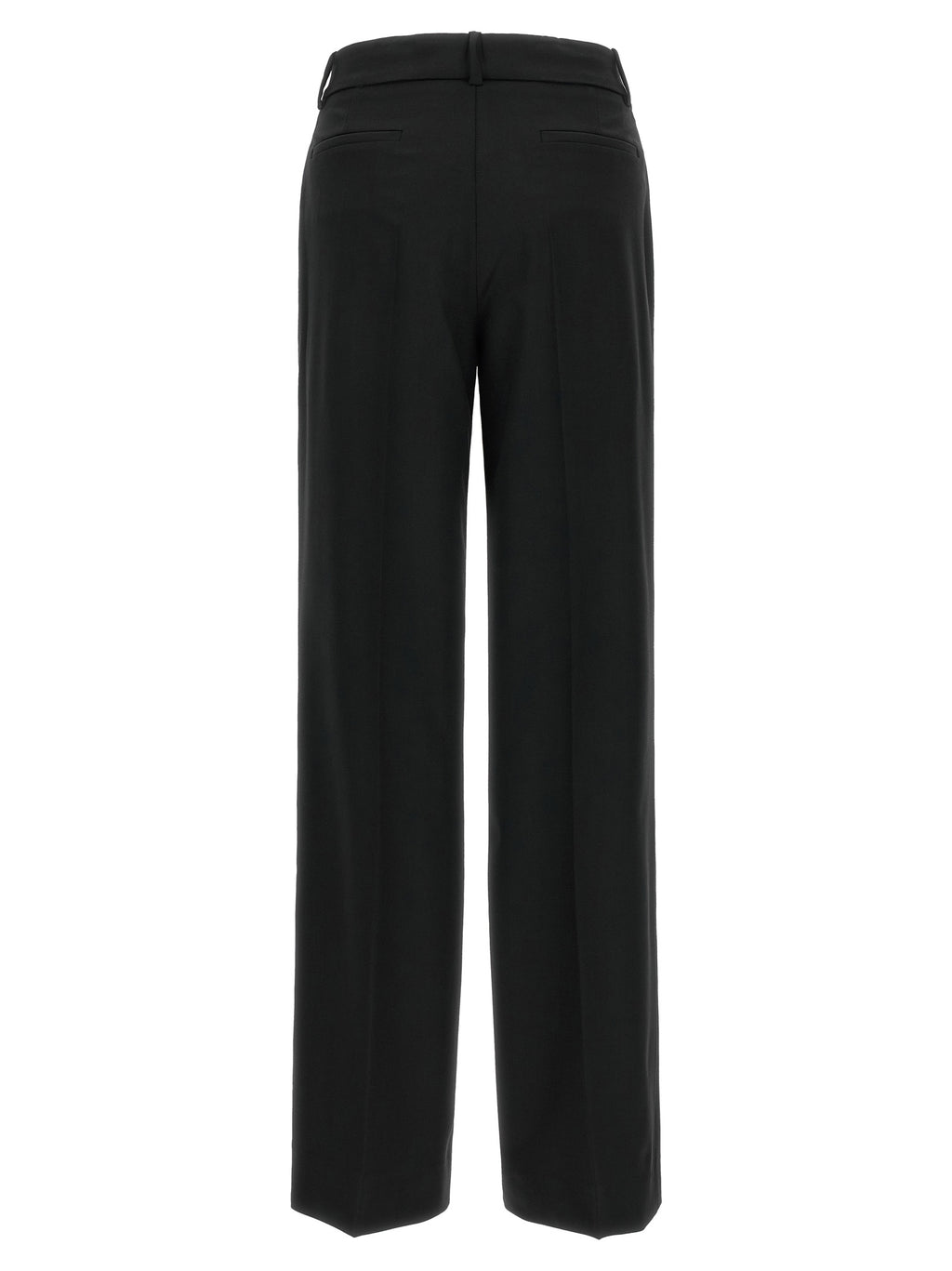 P.A.R.O.S.H. Black Virgin Wool Flared Pants