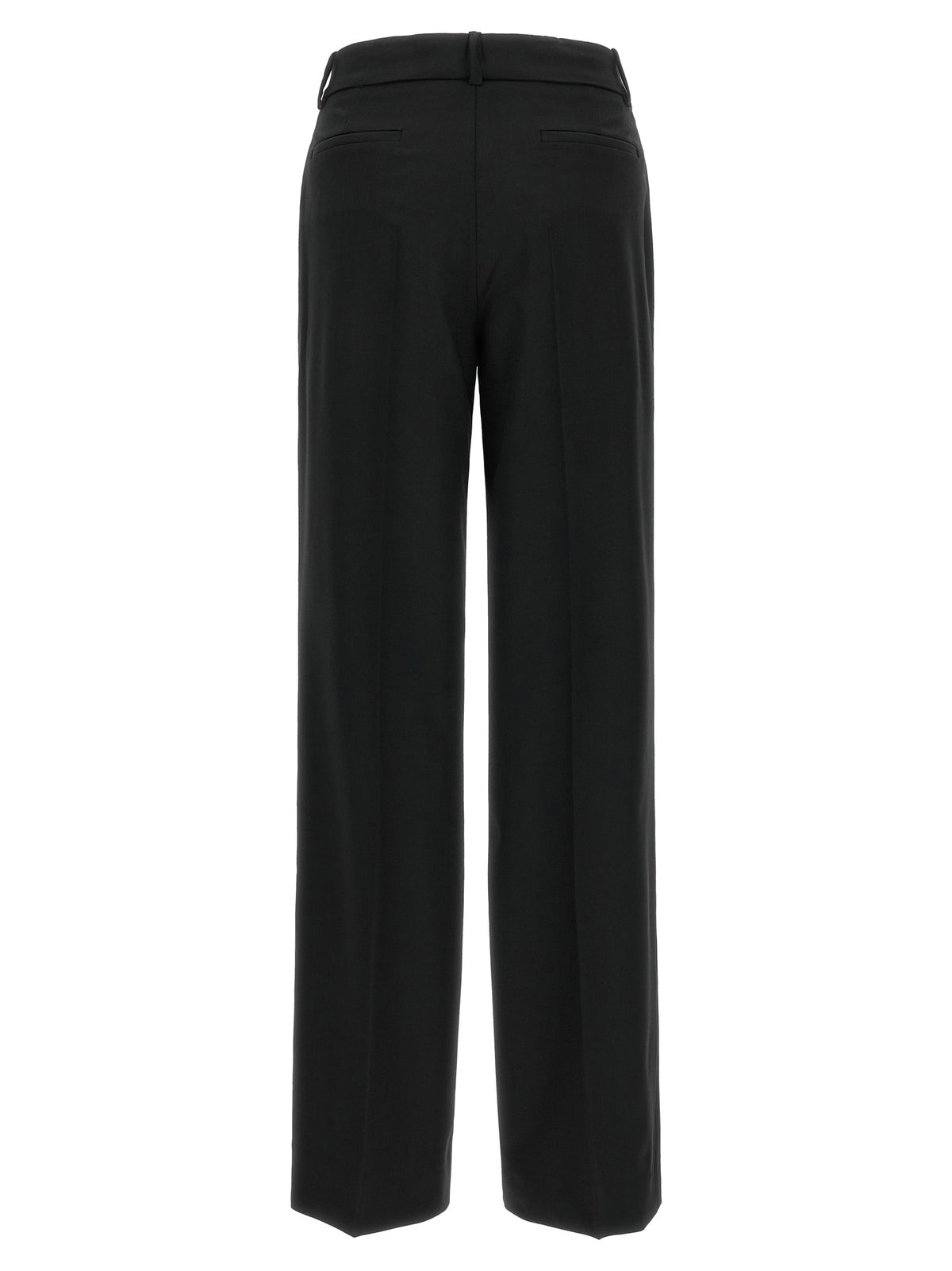 P.A.R.O.S.H. Black Virgin Wool Flared Pants