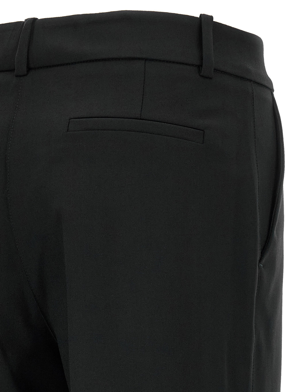 P.A.R.O.S.H. Black Virgin Wool Flared Pants