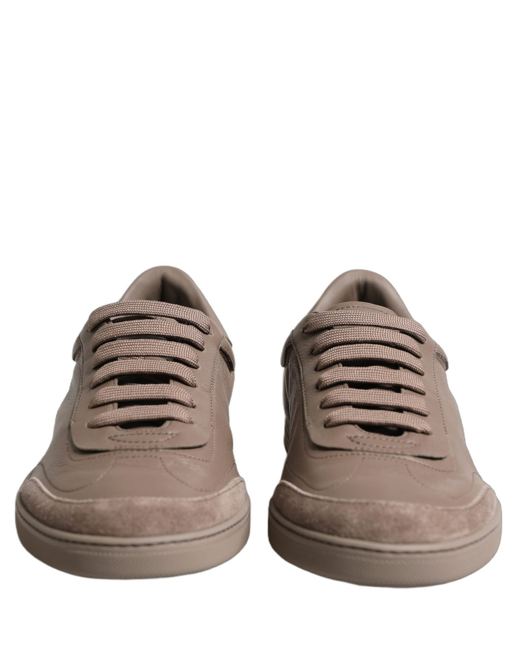 Dolce & Gabbana Taupe Saint Tropez Low Top Sneakers Shoes