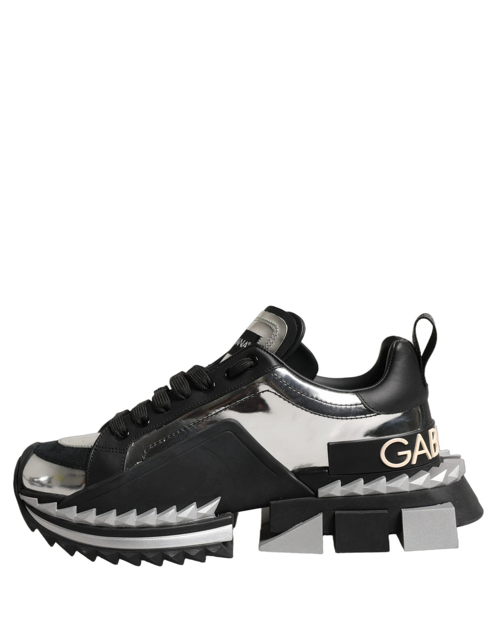 Dolce & Gabbana Black Two-Tone Super King Men Sneakers Shoes
