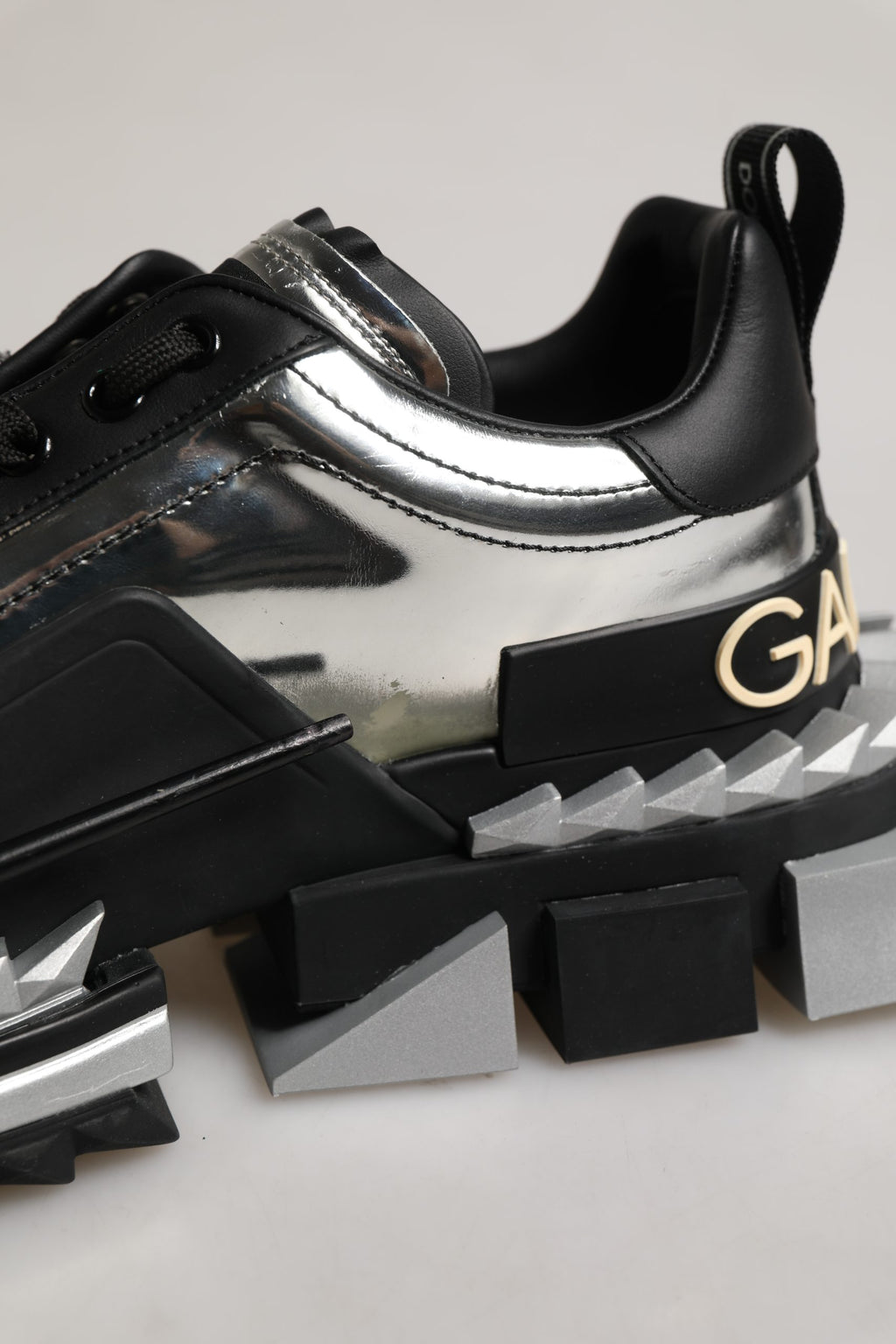 Dolce & Gabbana Black Two-Tone Super King Men Sneakers Shoes