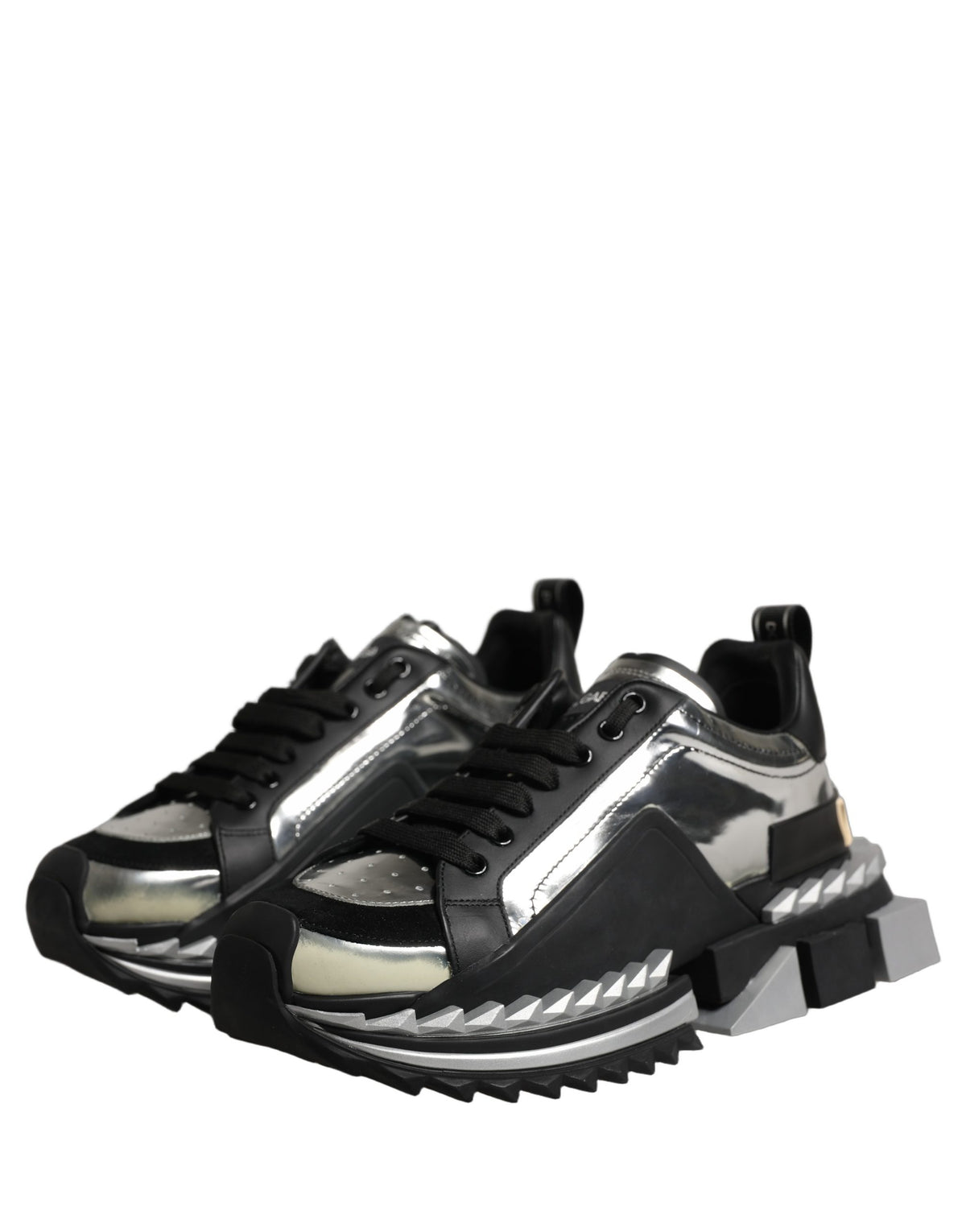 Dolce & Gabbana Black Two-Tone Super King Men Sneakers Shoes