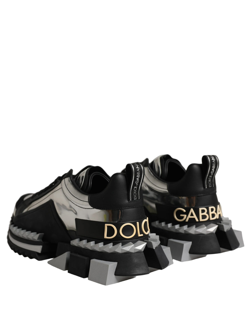 Dolce & Gabbana Black Two-Tone Super King Men Sneakers Shoes