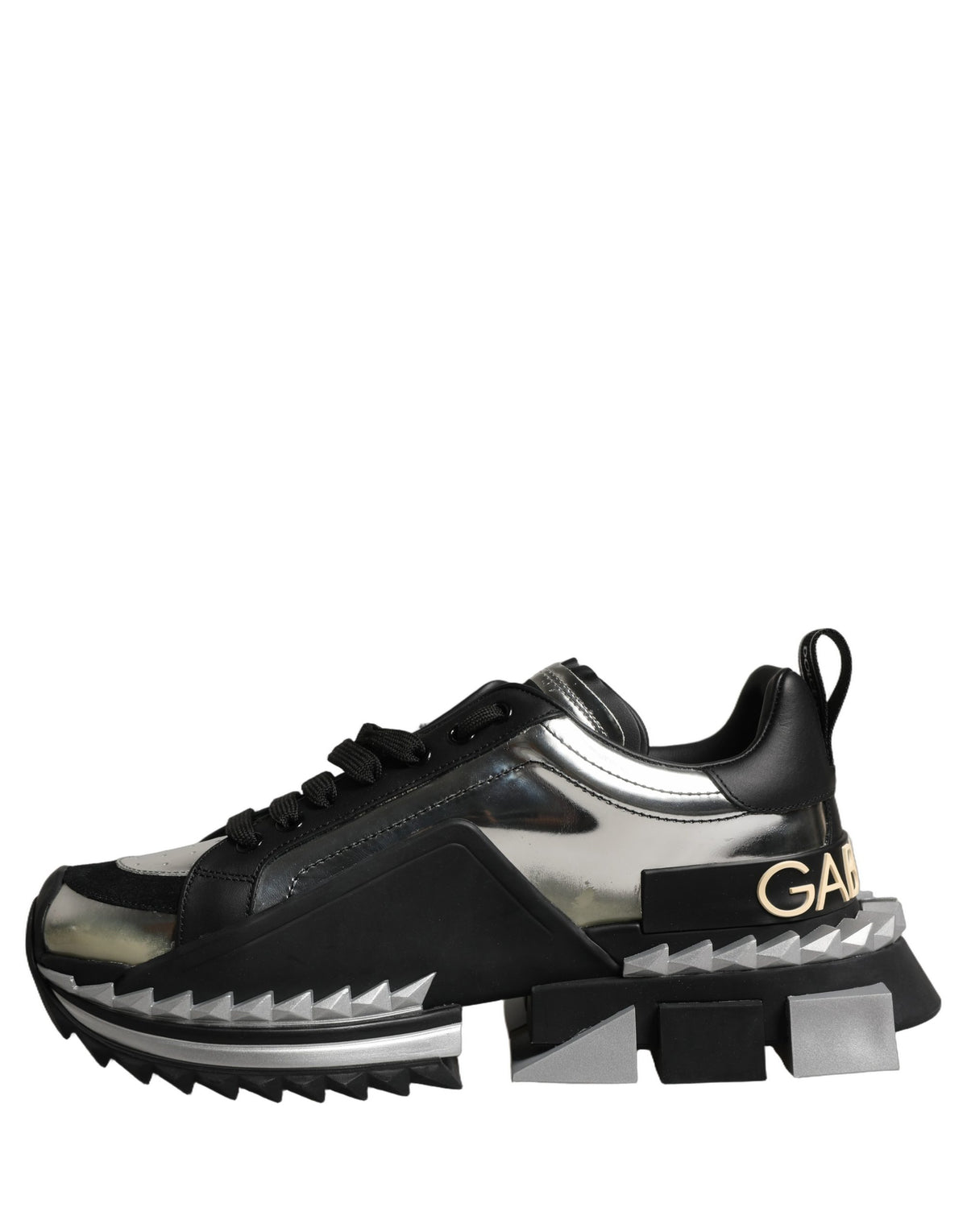 Dolce & Gabbana Black Two-Tone Super King Men Sneakers Shoes
