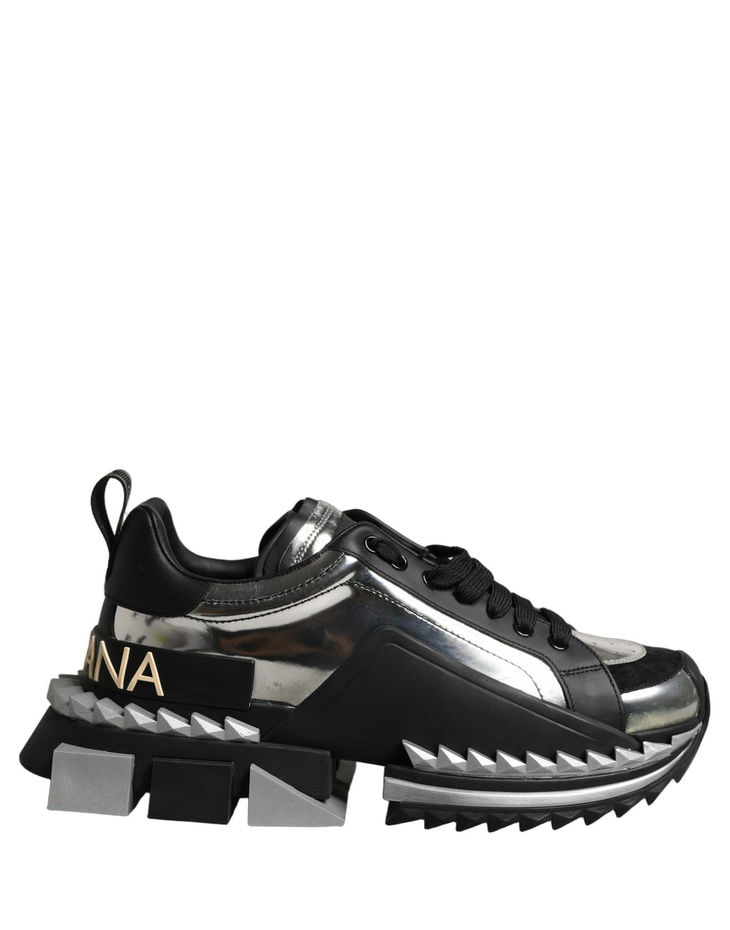 Dolce & Gabbana Black Two-Tone Super King Men Sneakers Shoes