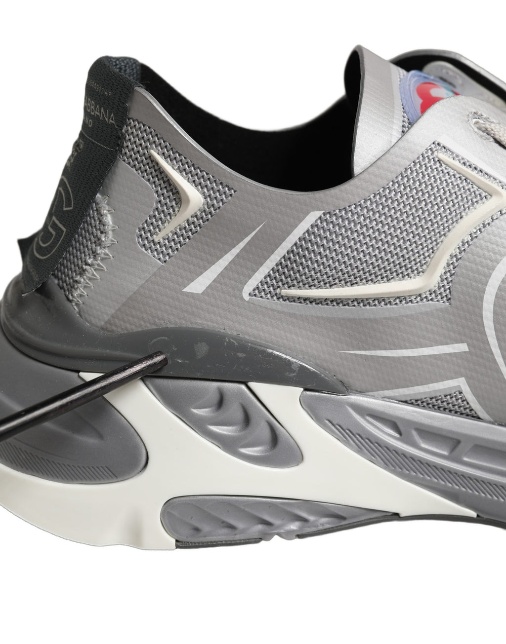 Dolce & Gabbana Gray Panelled Low Top Men Sneakers Shoes
