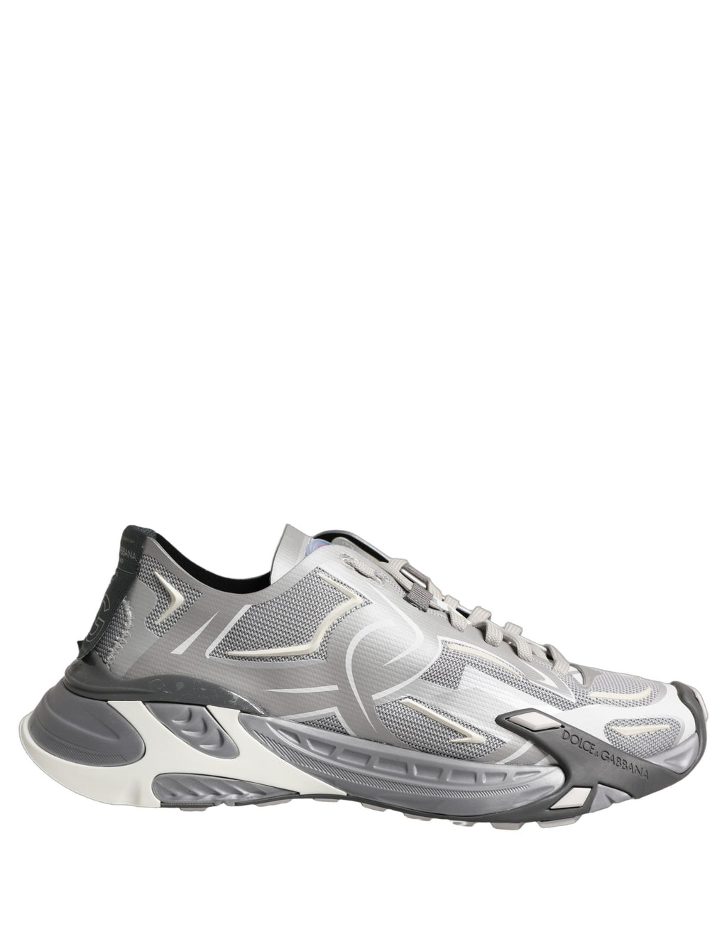 Dolce & Gabbana Gray Panelled Low Top Men Sneakers Shoes