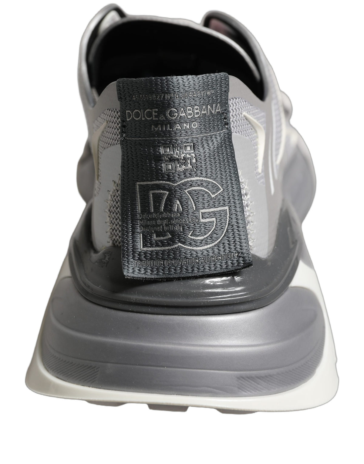 Dolce & Gabbana Gray Panelled Low Top Men Sneakers Shoes