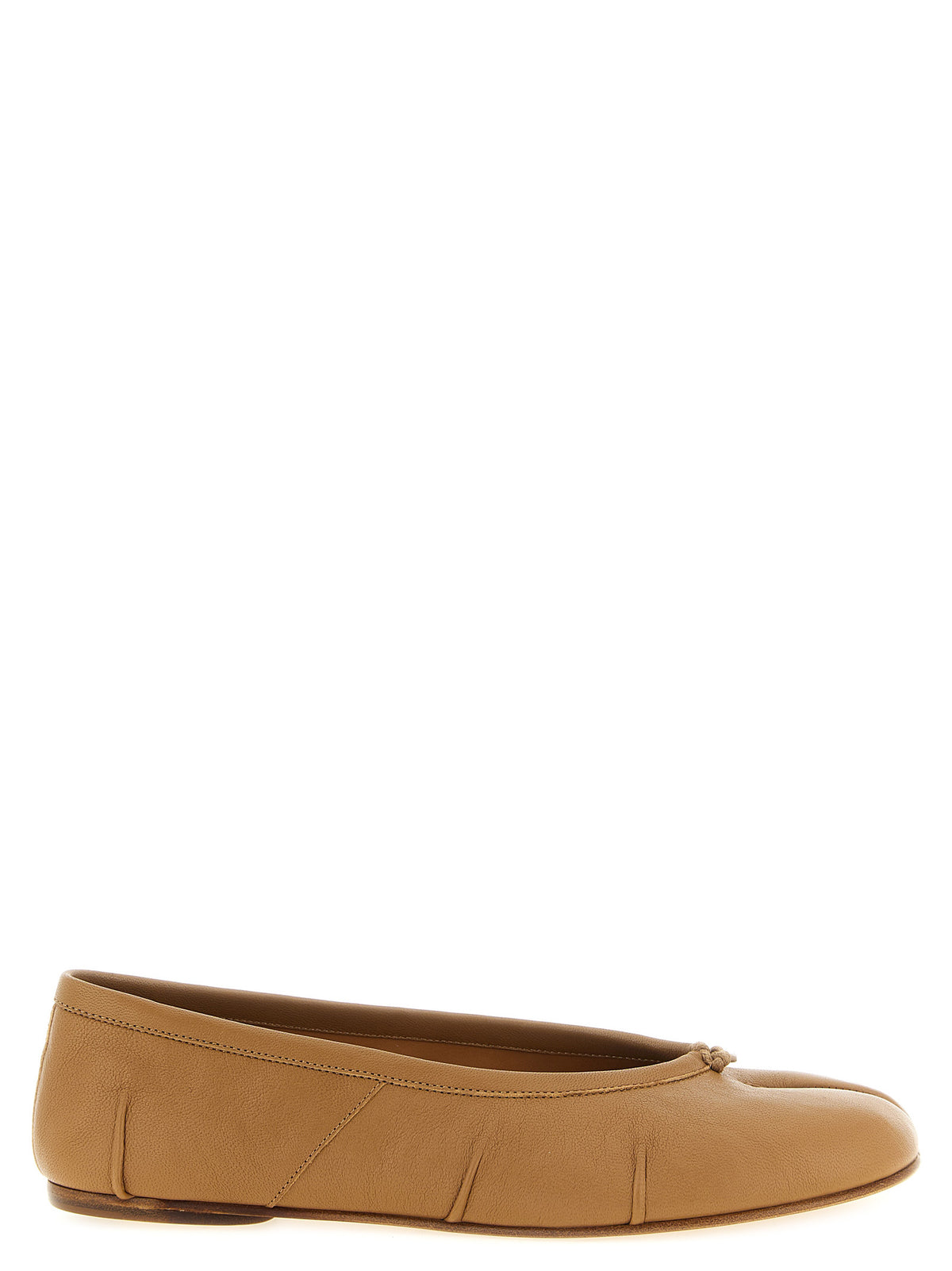 Maison Margiela Beige Lamb Leather Ballet Flats