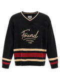 FOUND Black Cotton Cardigan